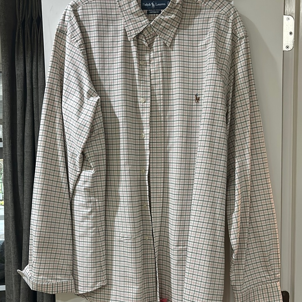 Polo by Ralph Lauren Men's White Checkered Shirt